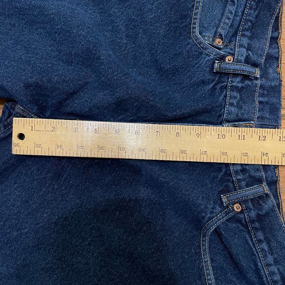 Levi's 505 Men's Blue Jeans Size W38 L29 Pockets - Picture 8 of 15